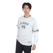 (メンズ)91 LAYERD 長袖シャツ 101242011035-GREY