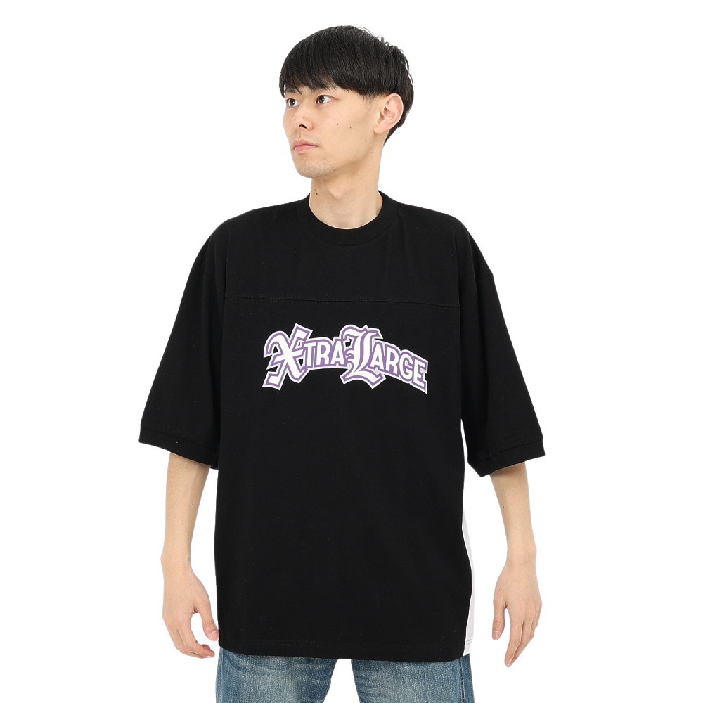 エクストララージ（XLARGE）（メンズ）LOGO 2TONE 半袖Tシャツ 101242011036-BLACK