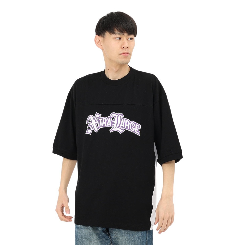 エクストララージ（XLARGE）（メンズ）LOGO 2TONE 半袖Tシャツ 101242011036-BLACK