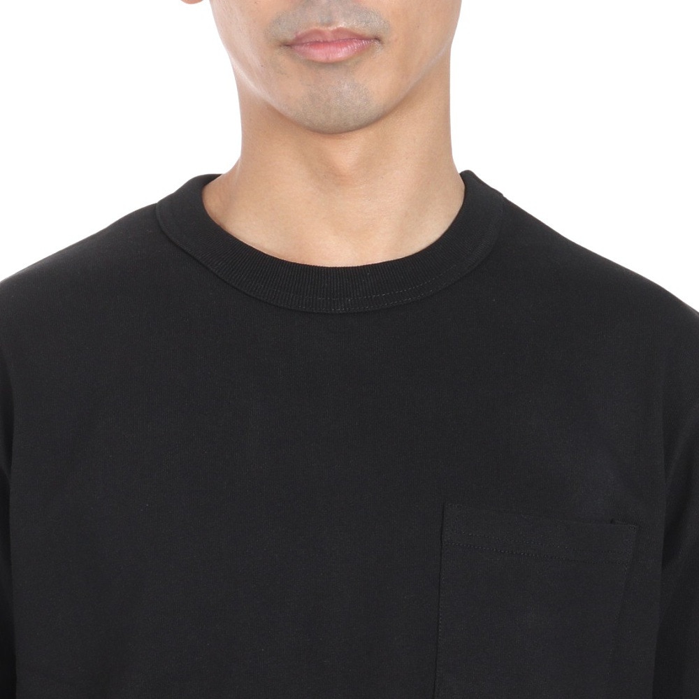 ヘルスニット（Healthknit）（メンズ）マックスウェイト クルーネック 半袖 ポケットTシャツ 51021 BLK