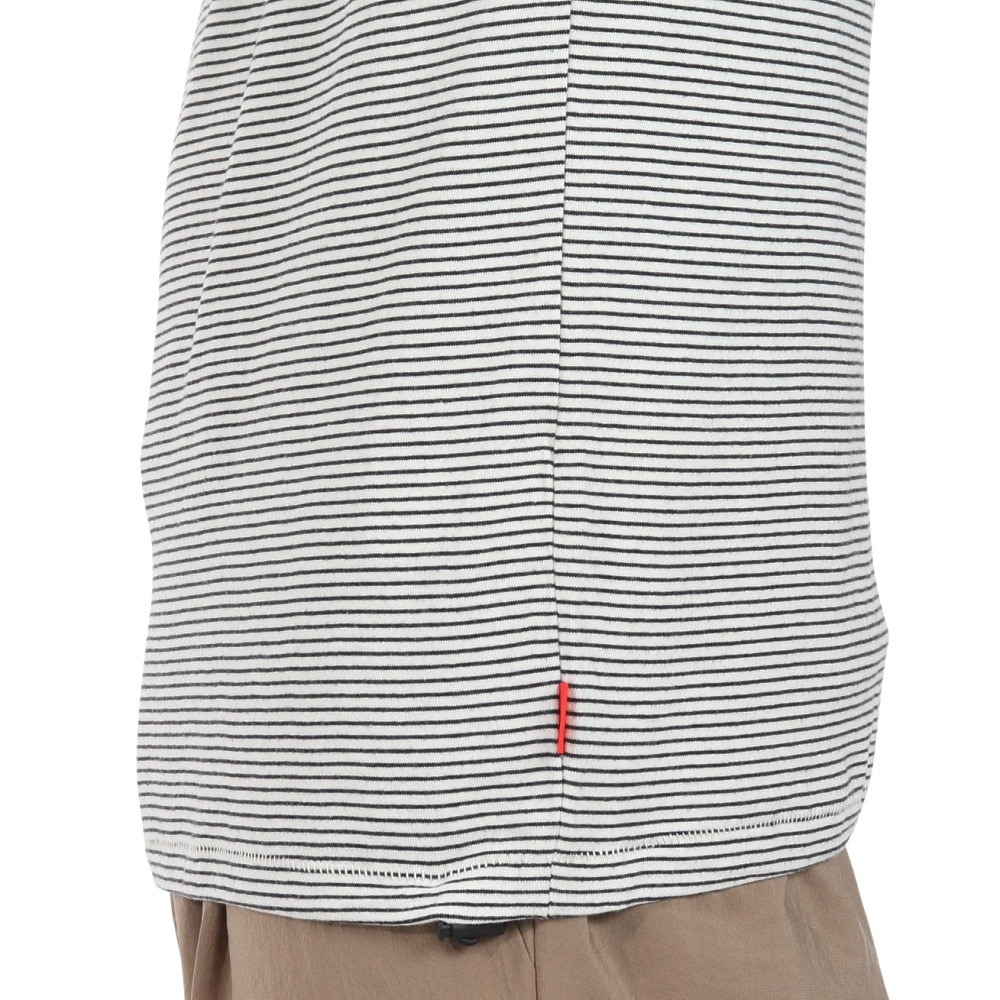 ヘルスニット（Healthknit）（メンズ）ナローボーダー ワイド クルーネック 半袖Tシャツ 51033 NAT/BLK