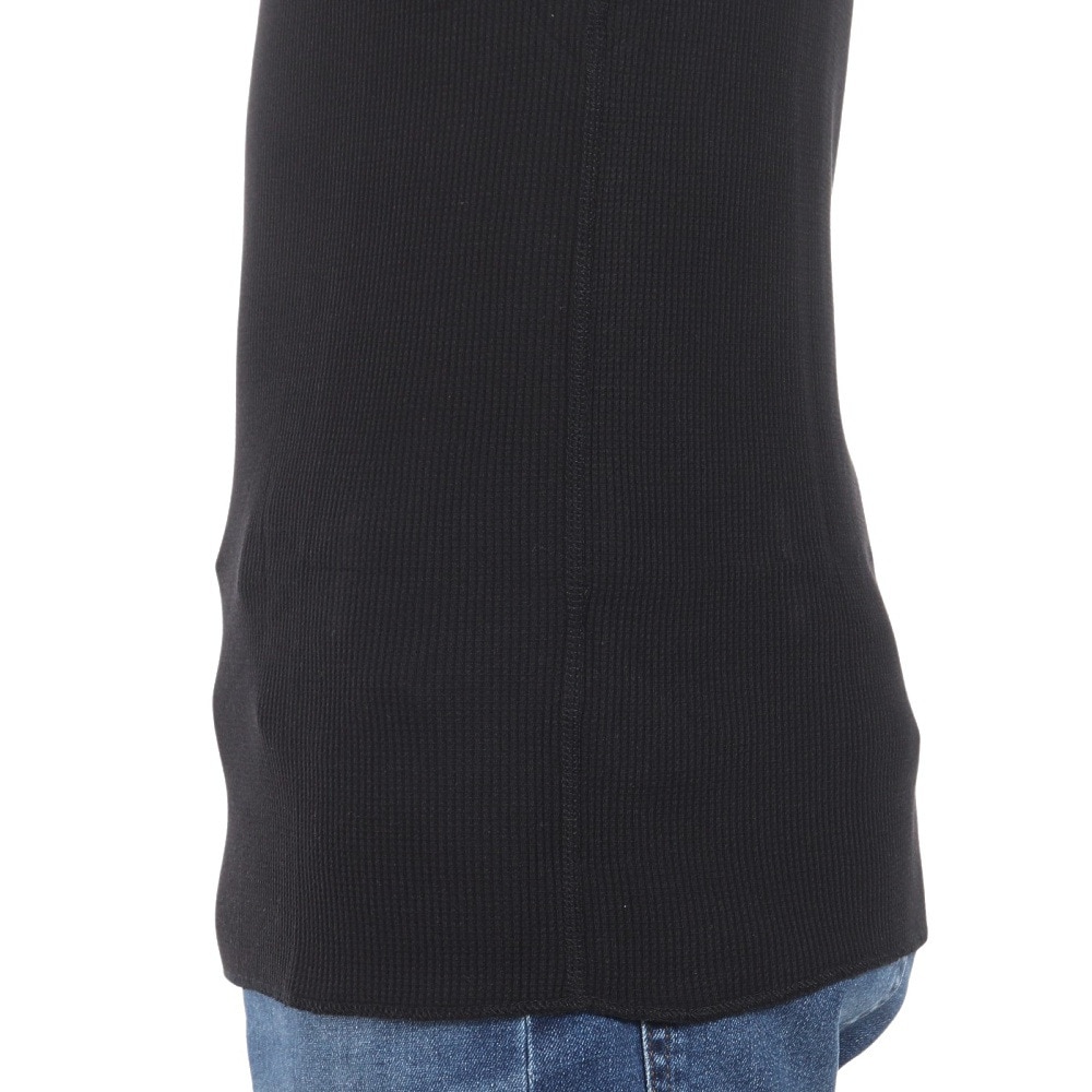 ヘルスニット（Healthknit）（メンズ、レディース）ベーシックワッフル クルーネック 半袖Tシャツ 602S BLK