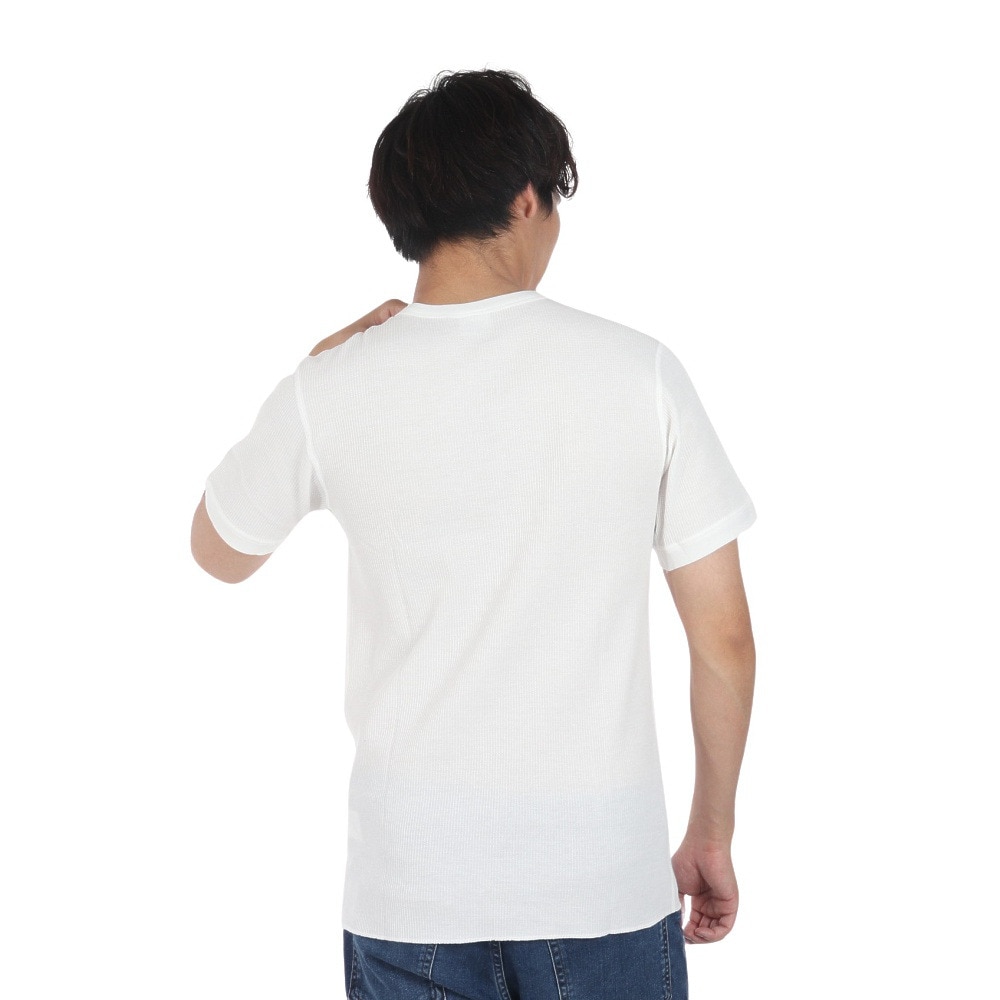 ヘルスニット（Healthknit）（メンズ、レディース）ベーシックワッフル クルーネック 半袖Tシャツ 602S OFF