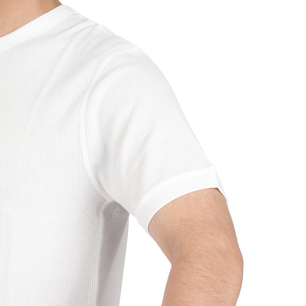 ヘルスニット（Healthknit）（メンズ、レディース）ベーシックワッフル クルーネック 半袖Tシャツ 602S OFF