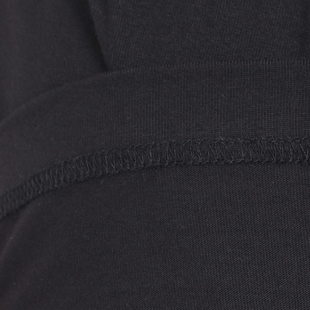 ヘルスニット（Healthknit）（メンズ）USAコットン ヘンリーネック 半袖Tシャツ HR24S-M002 BLK