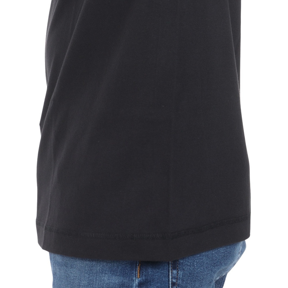 ヘルスニット（Healthknit）（メンズ）USAコットン ヘンリーネック 半袖Tシャツ HR24S-M002 BLK