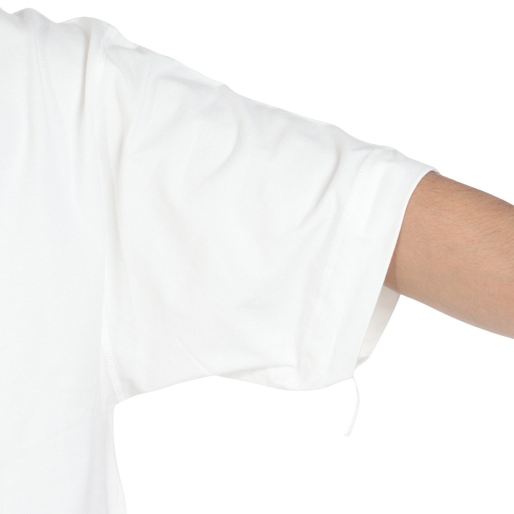 ヘルスニット（Healthknit）（メンズ）USAコットン ヘンリーネック 半袖Tシャツ HR24S-M002 WHT