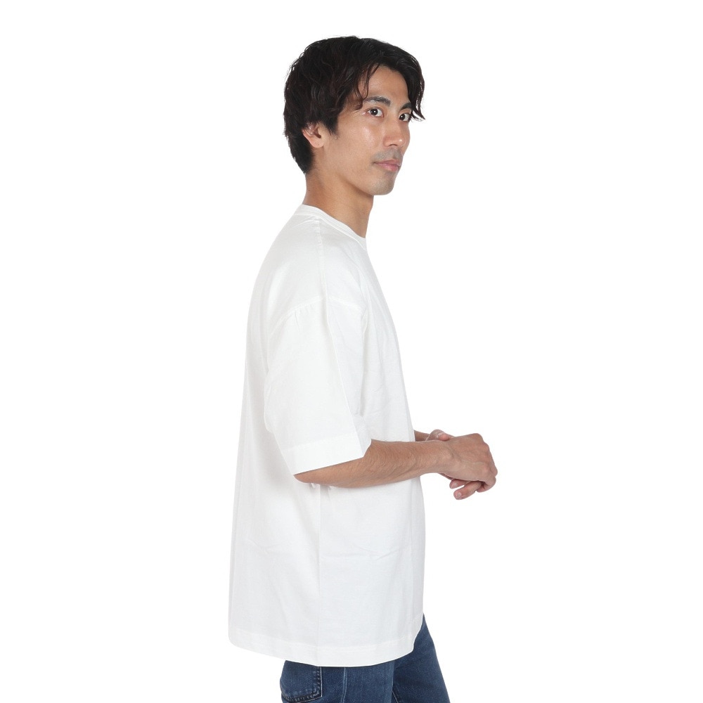 ヘルスニット（Healthknit）（メンズ）USAコットン クルーネック 半袖Tシャツ HR24S-M005 WHT