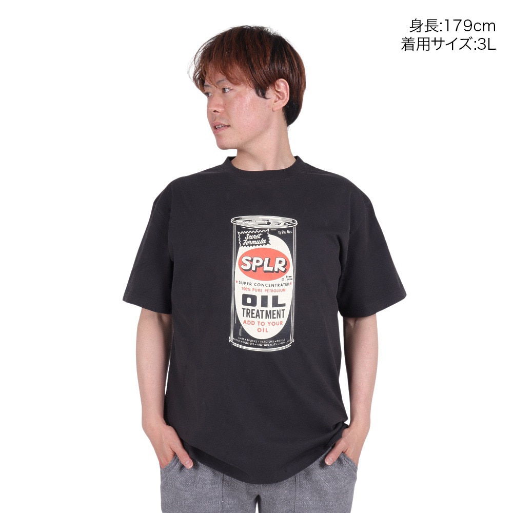 SPLR（SPLR）（メンズ）ウォッシュドオイル Tシャツ 2411-18113-00800