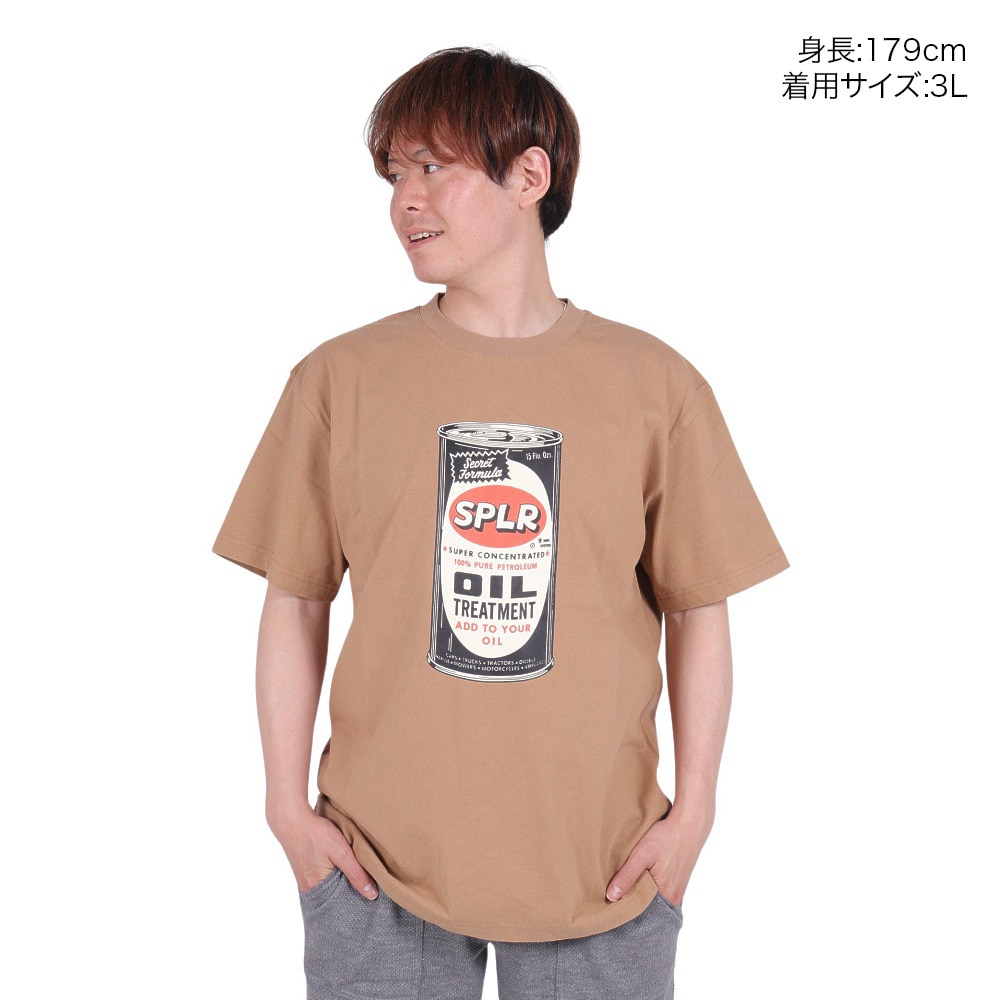 SPLR（SPLR）（メンズ）ウォッシュドオイル Tシャツ 2411-18113-00860