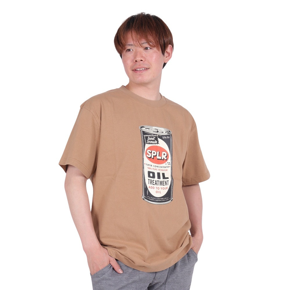 SPLR（SPLR）（メンズ）ウォッシュドオイル Tシャツ 2411-18113-00860