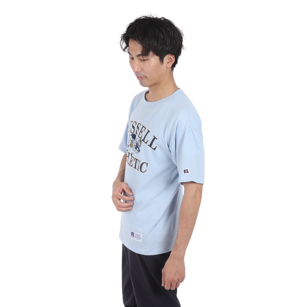 ラッセル（RUSSELL）（メンズ）30s/-BBバート 半袖Tシャツ RBM24S0016 BLU