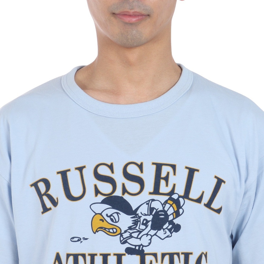 ラッセル（RUSSELL）（メンズ）30s/-BBバート 半袖Tシャツ RBM24S0016 BLU