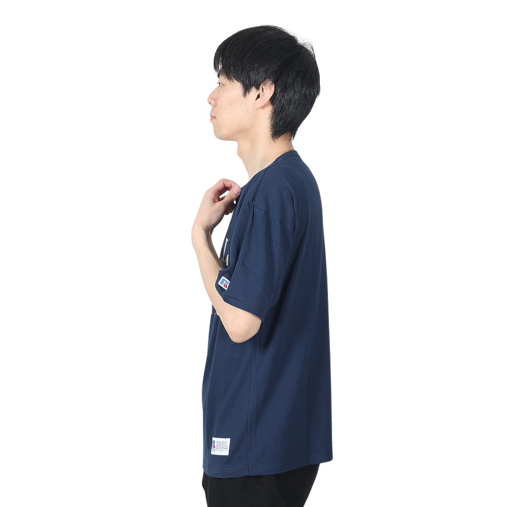 ラッセル（RUSSELL）（メンズ）30s/-BBバート 半袖Tシャツ RBM24S0016 NVY