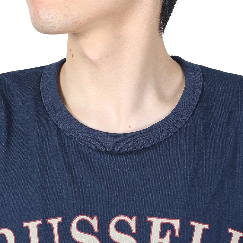ラッセル（RUSSELL）（メンズ）30s/-BBバート 半袖Tシャツ RBM24S0016 NVY