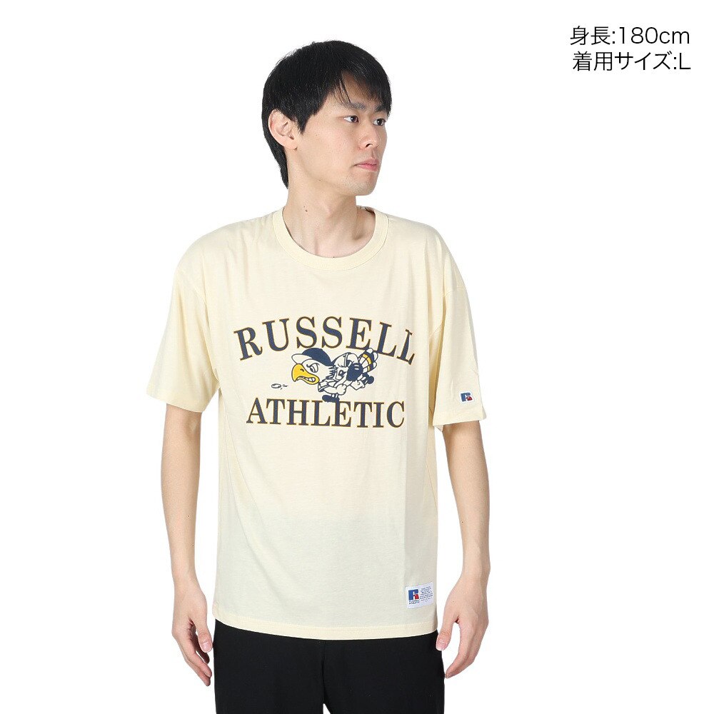 ラッセル（RUSSELL）（メンズ）30s/-BBバート 半袖Tシャツ RBM24S0016 YEL