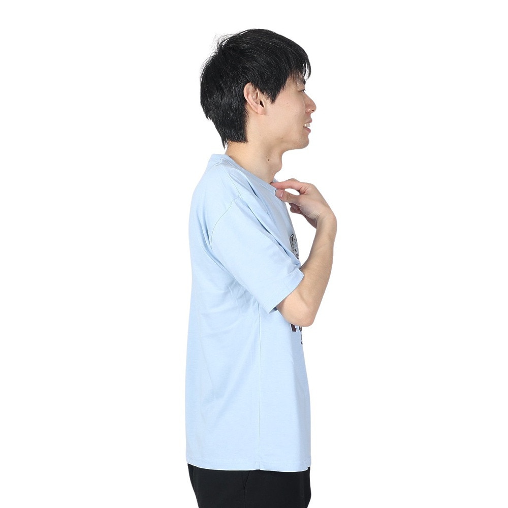 ラッセル（RUSSELL）（メンズ）30S/-アイスホッケー ベア 半袖Tシャツ RBM24S0017 BLU