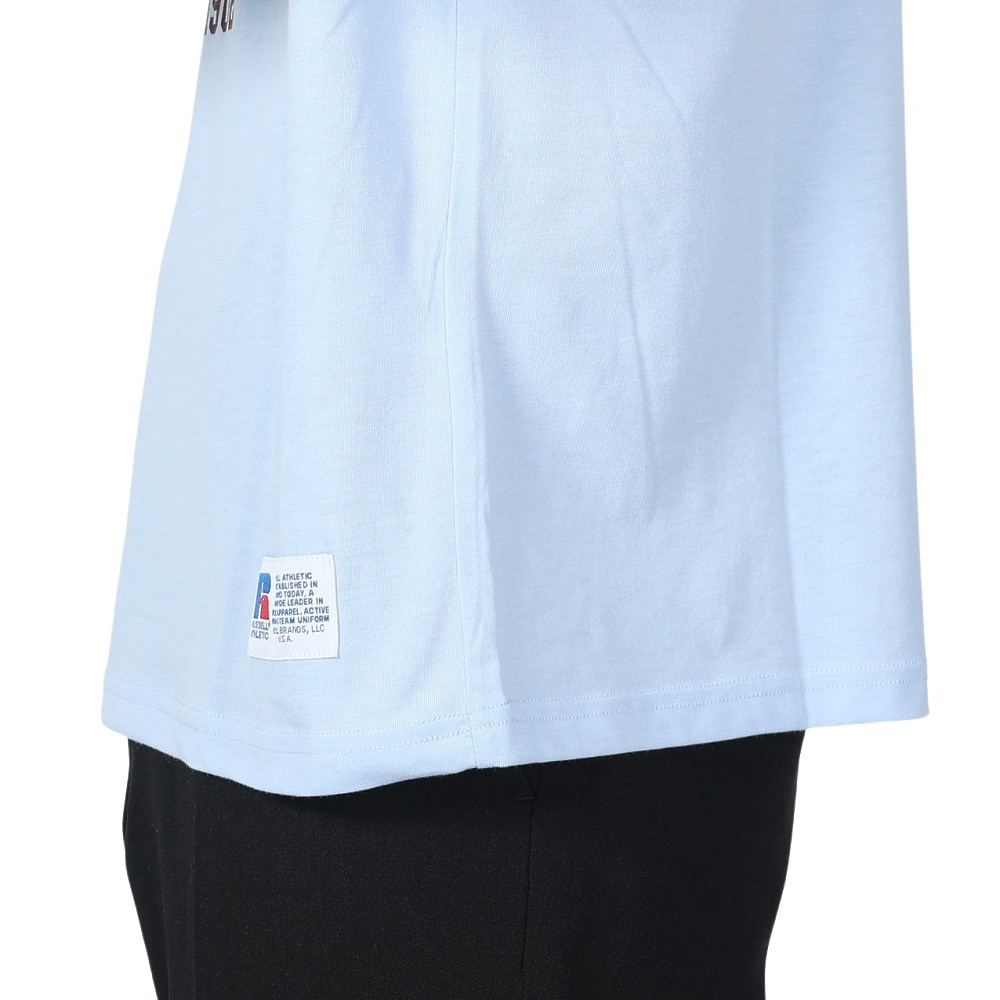ラッセル（RUSSELL）（メンズ）30S/-アイスホッケー ベア 半袖Tシャツ RBM24S0017 BLU