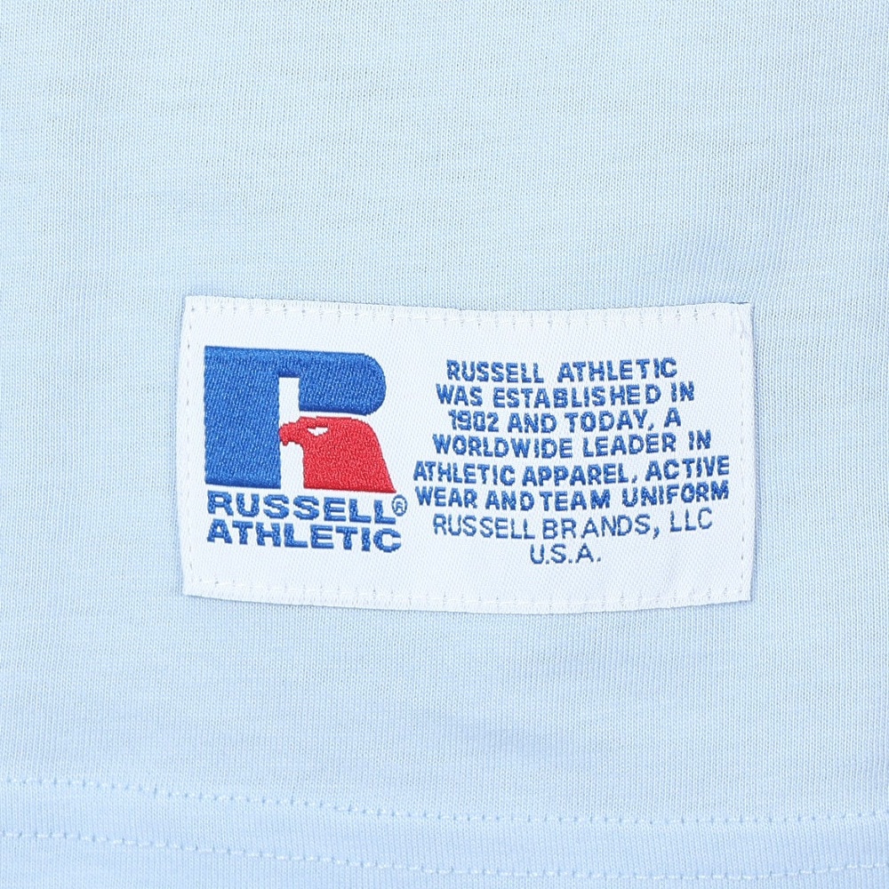 ラッセル（RUSSELL）（メンズ）30S/-アイスホッケー ベア 半袖Tシャツ RBM24S0017 BLU