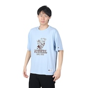 ラッセル（RUSSELL）（メンズ）30S/-アイスホッケー ベア 半袖Tシャツ RBM24S0017 BLU