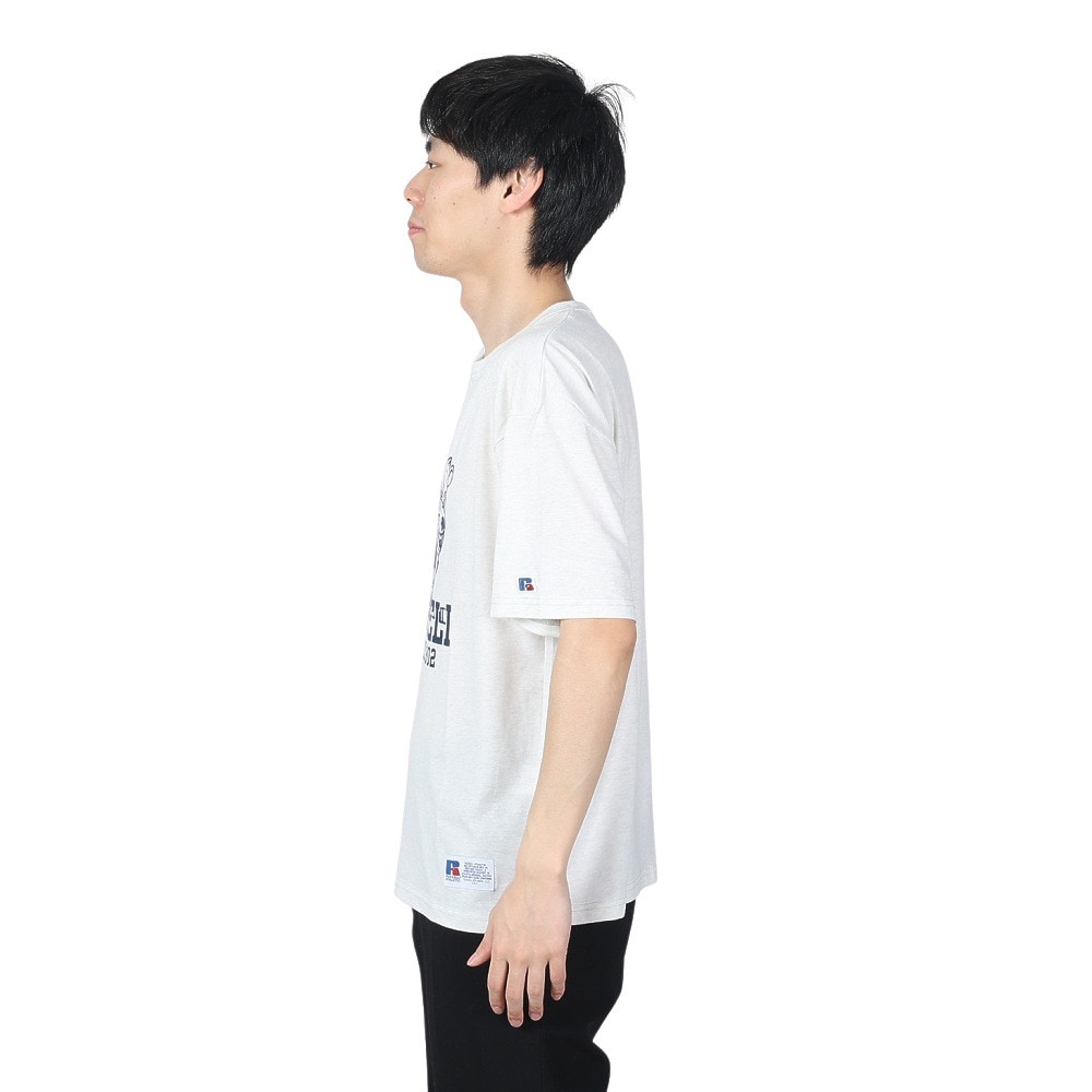 ラッセル（RUSSELL）（メンズ）30S/-アイスホッケー ベア 半袖Tシャツ RBM24S0017 NTL