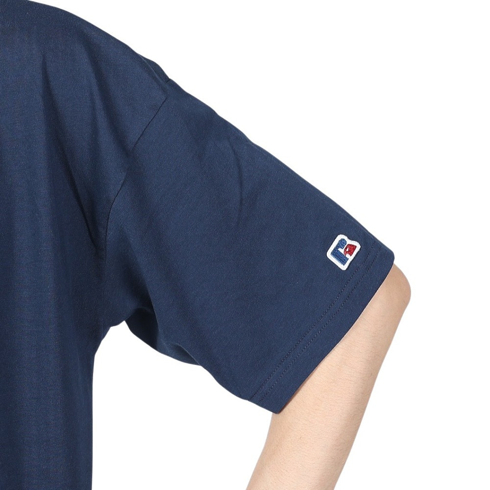 ラッセル（RUSSELL）（メンズ）30S/-アイスホッケー ベア 半袖Tシャツ RBM24S0017 NVY