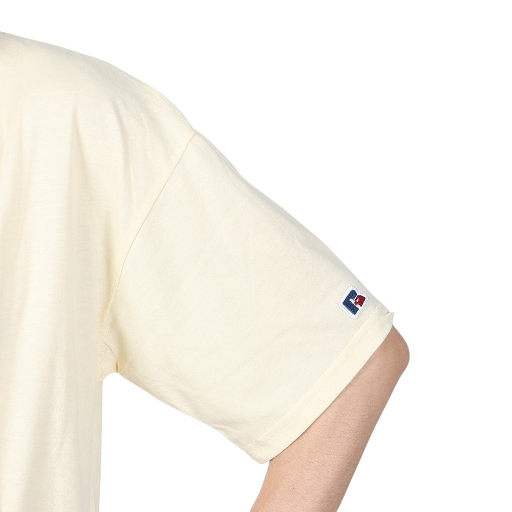 ラッセル（RUSSELL）（メンズ）30S/-アイスホッケー ベア 半袖Tシャツ RBM24S0017 YEL