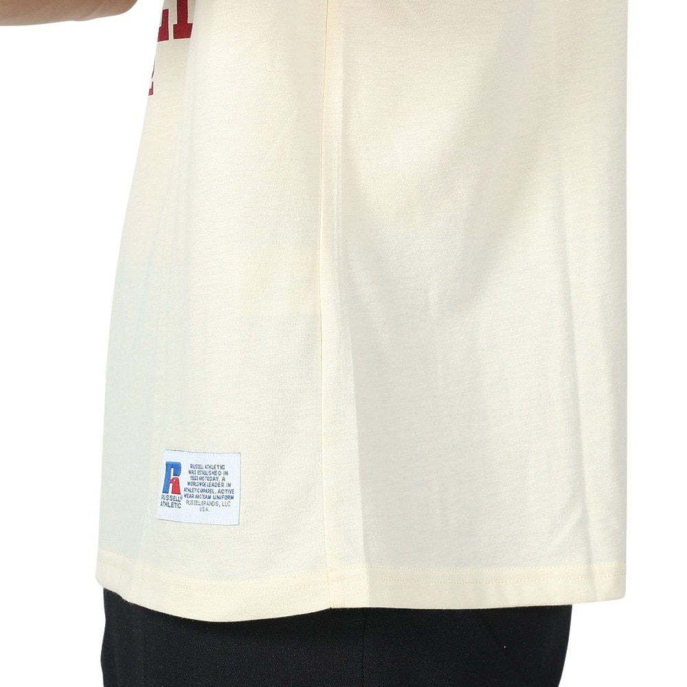 ラッセル（RUSSELL）（メンズ）30S/-アイスホッケー ベア 半袖Tシャツ RBM24S0017 YEL