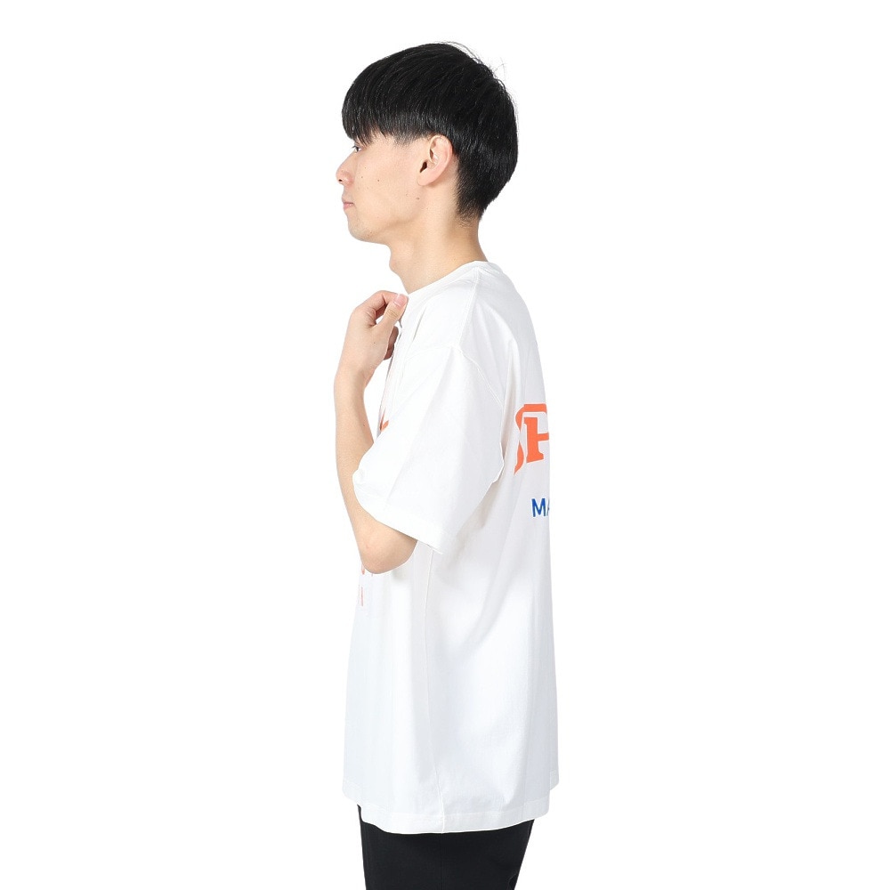 マンハッタンポーテージ（ManhattanPortage）（メンズ、レディース）半袖プリントTシャツ スポルティング 24SS-MP-M574 WHT