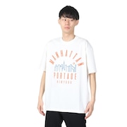 マンハッタンポーテージ（ManhattanPortage）（メンズ、レディース）半袖プリントTシャツ スポルティング 24SS-MP-M574 WHT