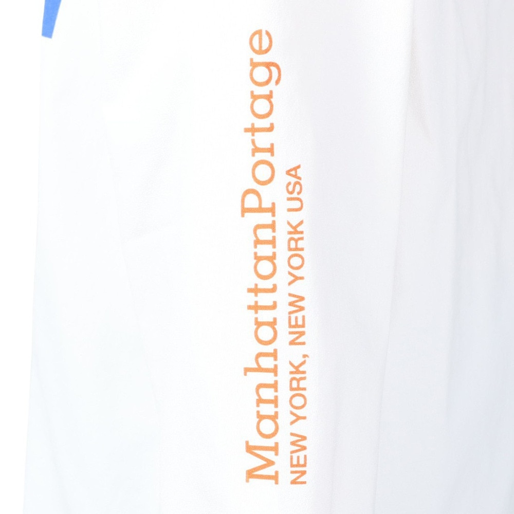 マンハッタンポーテージ（ManhattanPortage）（メンズ、レディース）長袖プリントTシャツ スポルティング 24SS-MP-M575 WHT