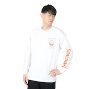 (メンズ、レディース)長袖プリントTシャツ スポルティング 24SS-MP-M575 WHT