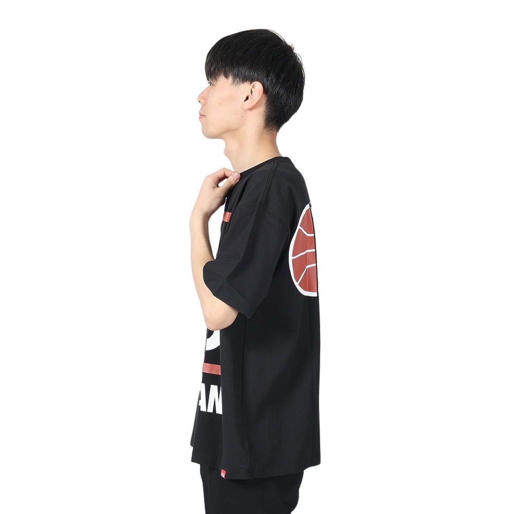 マンハッタンポーテージ（ManhattanPortage）（メンズ、レディース）半袖プリントTシャツ 24SS-MP-M577 BLK