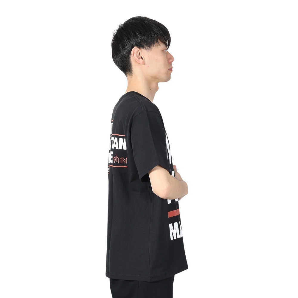 マンハッタンポーテージ（ManhattanPortage）（メンズ、レディース）半袖プリントTシャツ 24SS-MP-M577 BLK