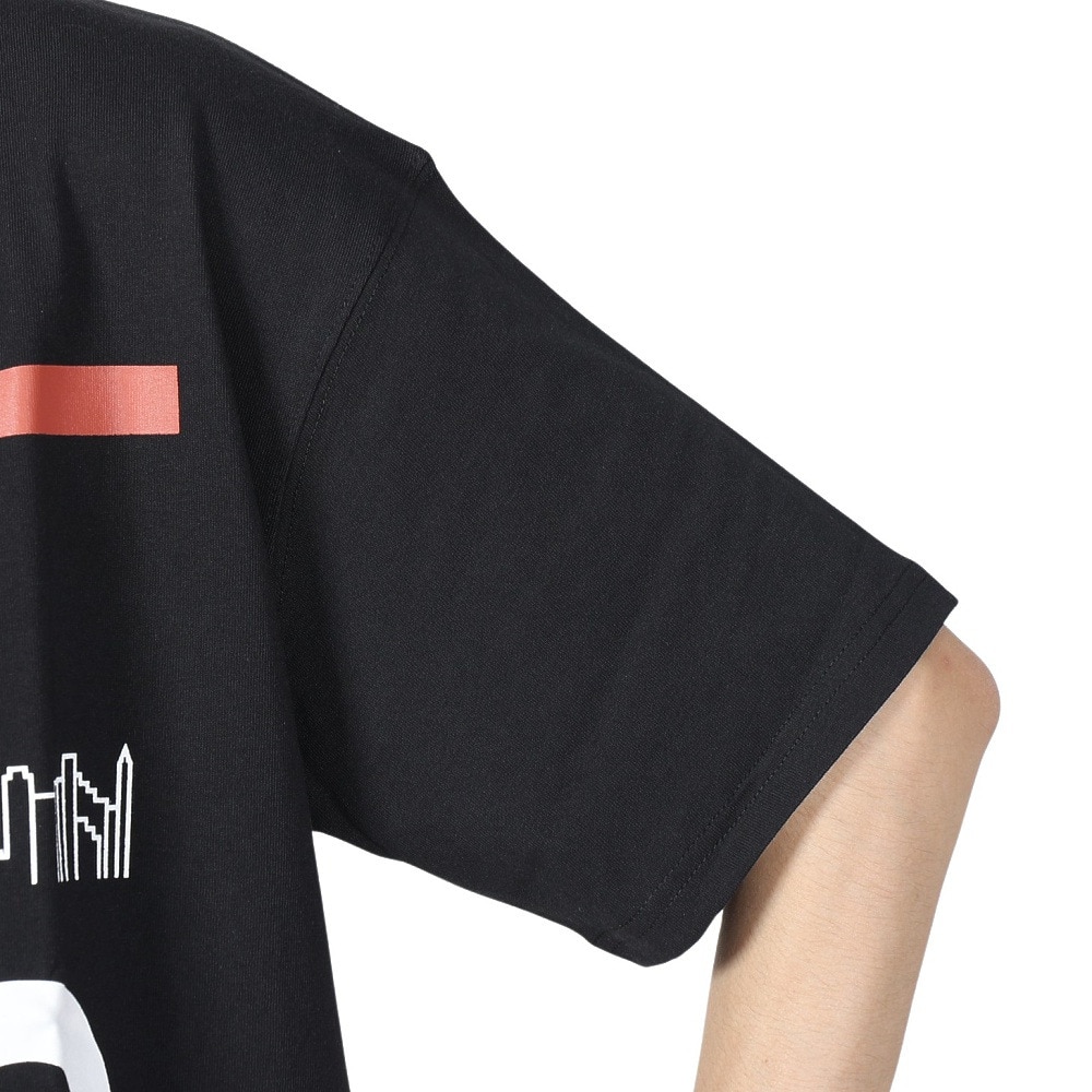 マンハッタンポーテージ（ManhattanPortage）（メンズ、レディース）半袖プリントTシャツ 24SS-MP-M577 BLK