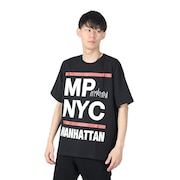 (メンズ、レディース)半袖プリントTシャツ 24SS-MP-M577 BLK