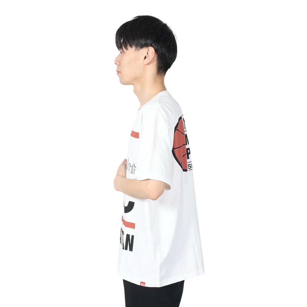 マンハッタンポーテージ（ManhattanPortage）（メンズ、レディース）半袖プリントTシャツ 24SS-MP-M577 WHT