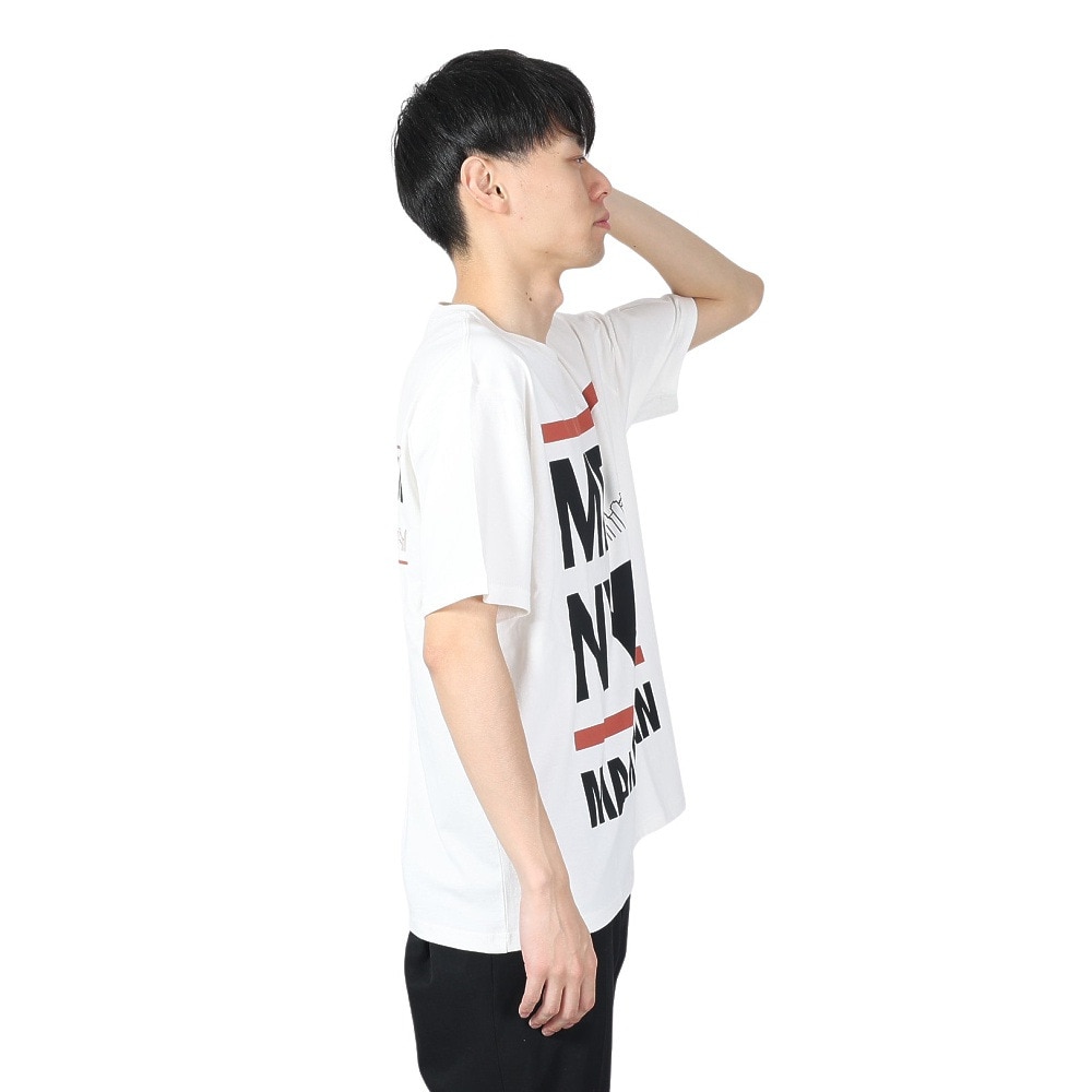マンハッタンポーテージ（ManhattanPortage）（メンズ、レディース）半袖プリントTシャツ 24SS-MP-M577 WHT