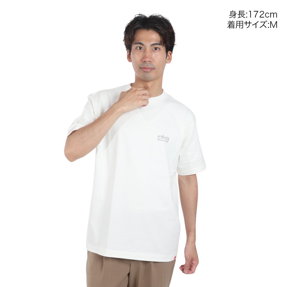 マンハッタンポーテージ（ManhattanPortage）（メンズ）半袖プリントTシャツ 24SS-MP-M579 WHT 1