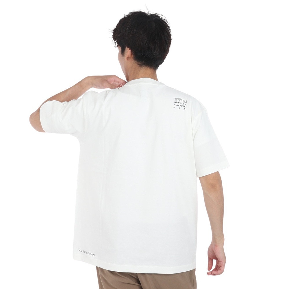 マンハッタンポーテージ（ManhattanPortage）（メンズ）半袖プリントTシャツ 24SS-MP-M579 WHT 1