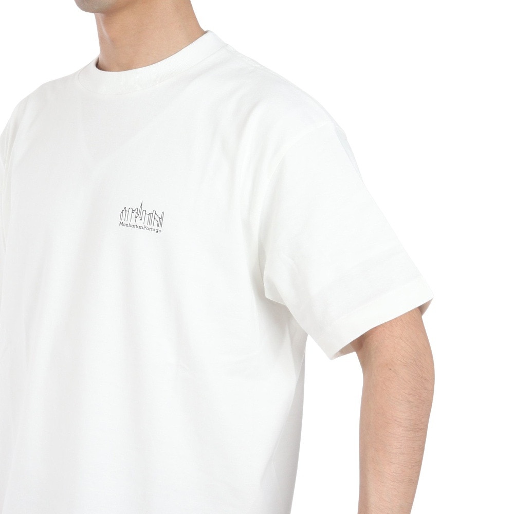 マンハッタンポーテージ（ManhattanPortage）（メンズ）半袖プリントTシャツ 24SS-MP-M579 WHT 1