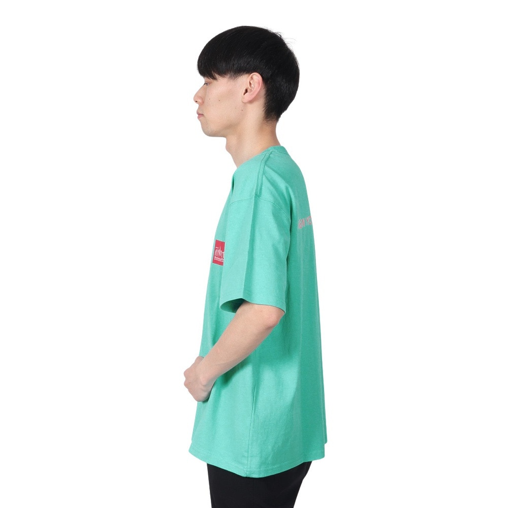 マンハッタンポーテージ（ManhattanPortage）（メンズ、レディース）半袖 ショートスリーブ プリントTシャツ MP-M375 TQU