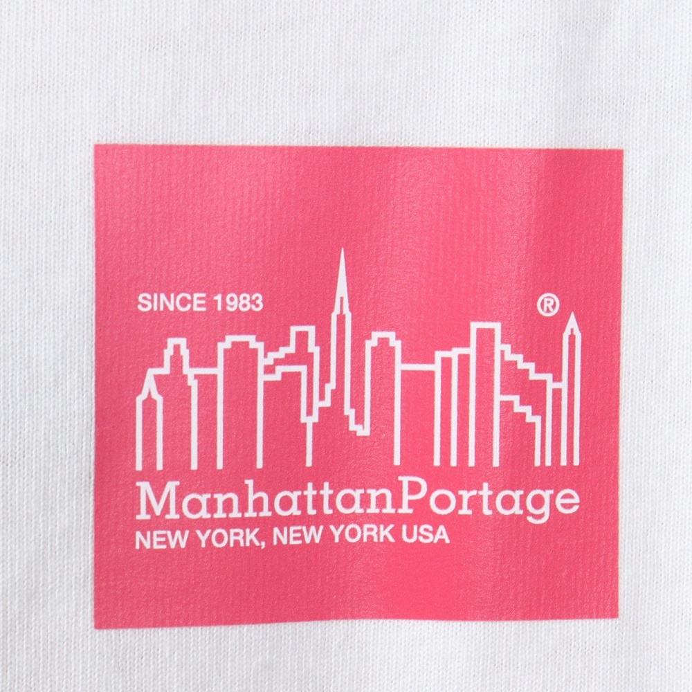 マンハッタンポーテージ（ManhattanPortage）（メンズ、レディース）半袖 ショートスリーブ プリントTシャツ MP-M375 WHT