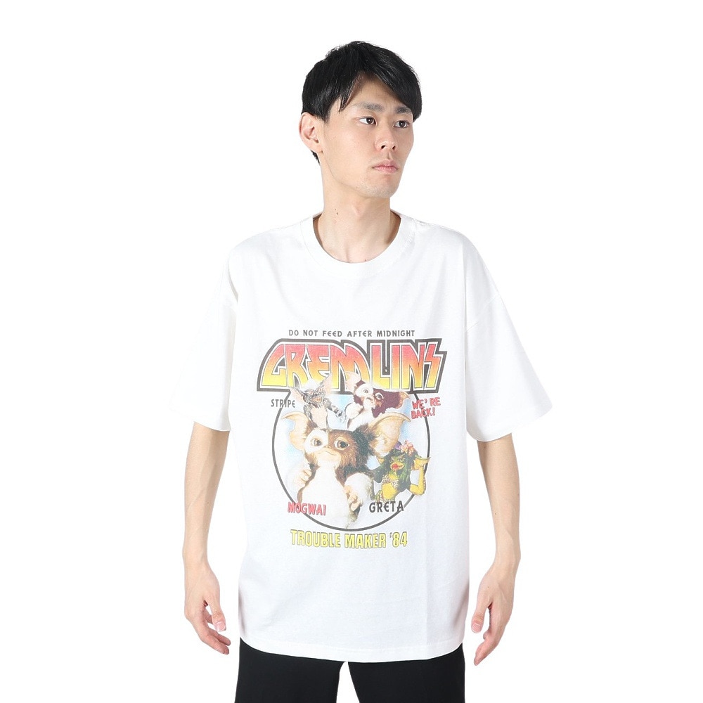 グレムリンズ（GREMLINS）（メンズ）GLROCK プリント半袖Tシャツ グレムリン 4515051-07 WHT