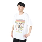 (メンズ)GLROCK プリント半袖Tシャツ グレムリン 4515051-07 WHT