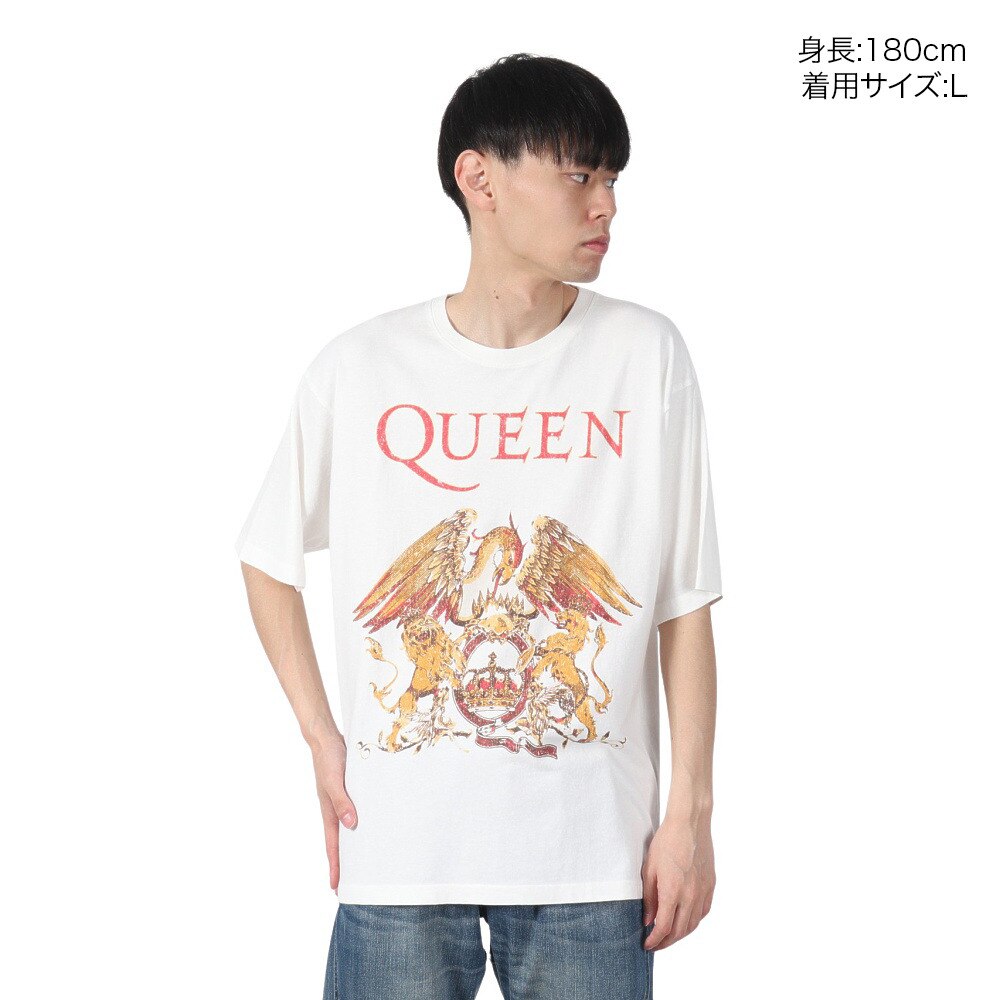 クイーン（Queen）（メンズ）クイーン ロゴ 半袖Tシャツ 4515043-06 OFF