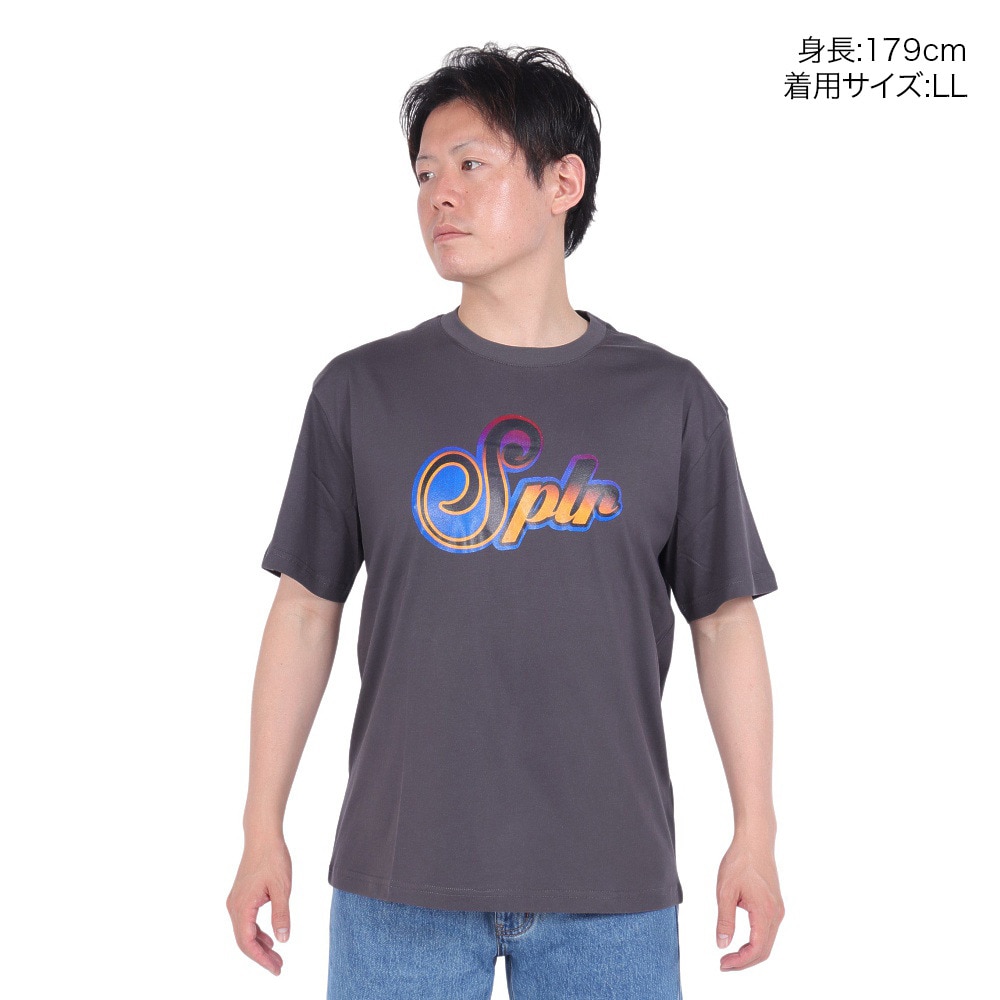 SPLR（SPLR）（メンズ）グレイディエント ロゴ 半袖Tシャツ 2412-18113-00300