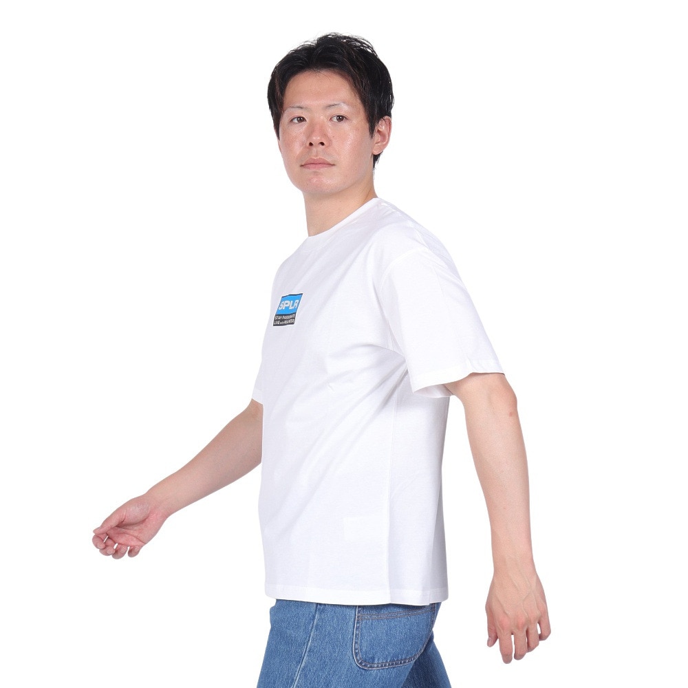 SPLR（SPLR）（メンズ）ホワイトラベル ロゴ 半袖Tシャツ 2412-18113-00720