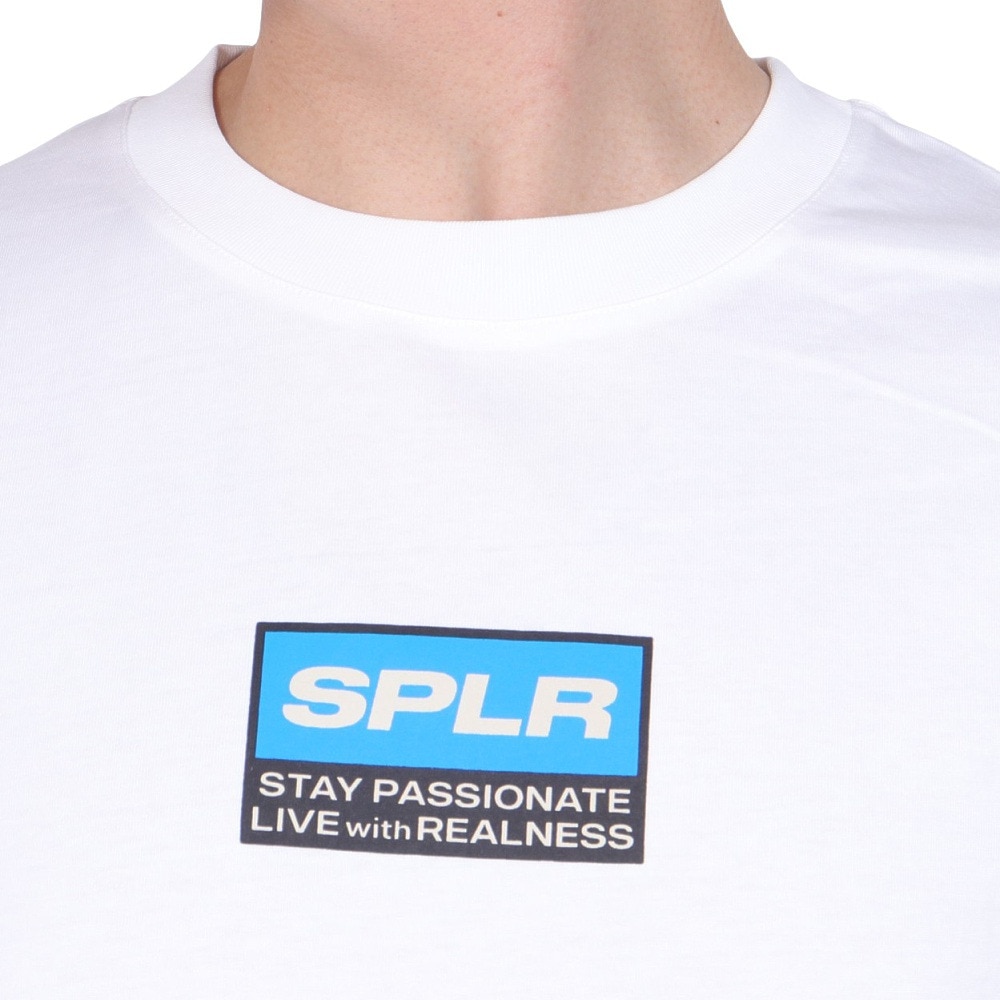 SPLR（SPLR）（メンズ）ホワイトラベル ロゴ 半袖Tシャツ 2412-18113-00720