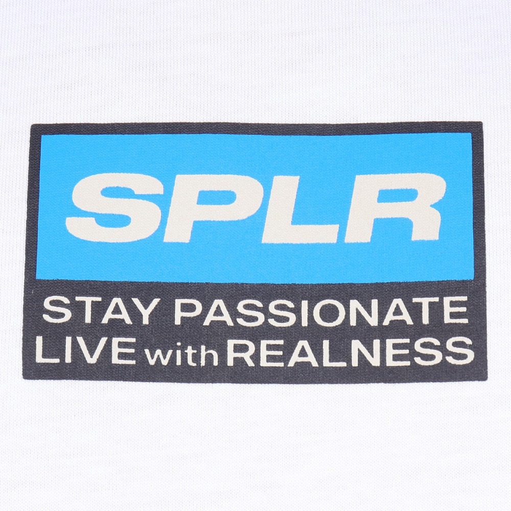 SPLR（SPLR）（メンズ）ホワイトラベル ロゴ 半袖Tシャツ 2412-18113-00720